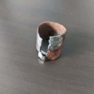 Handmade Copper thumb ring, size 8-9